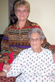 Danise Miller Cooper with her Mom, Oct 2006